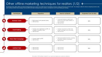 Other Offline Marketing Techniques For Realtors 1 2 Digital Marketing Strategies For Real Estate MKT SS V