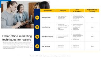Other Offline Marketing Techniques For Realtors How To Market Commercial And Residential Property MKT SS V