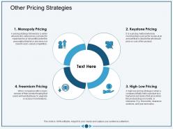 Other pricing strategies more features ppt powerpoint presentation infographics background