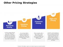 Other pricing strategies ppt powerpoint presentation show outfit