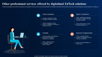 Other Professional Services Offered By Digital Transformation In Education DT SS