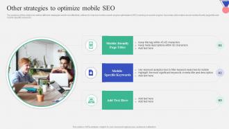 Other Strategies To Optimize Mobile SEO Introduction To Mobile Search