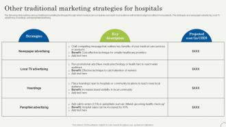 Other Traditional Marketing Strategies For Strategic Plan To Promote Strategy SS V