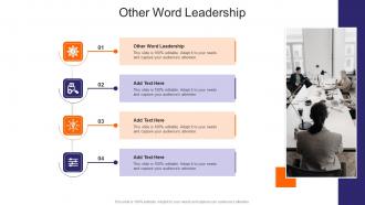 Other Word Leadership In Powerpoint And Google Slides Cpb