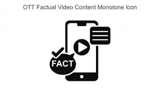 Ott Factual Video Content Monotone Icon In Powerpoint Pptx Png And Editable Eps Format