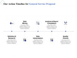 Our Action Timeline For General Service Proposal Ppt Powerpoint Presentation Tips