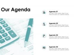 Our agenda checklist a58 ppt powerpoint presentation show elements