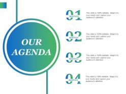 Our agenda ppt icon objects