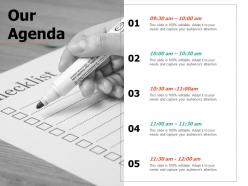 Our agenda ppt professional deck
