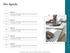 Our agenda project success metrics ppt outline summary