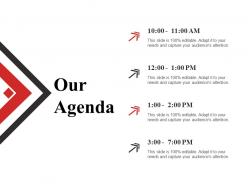 Our agenda sample ppt files