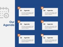 Our agenda success evaluation ppt powerpoint presentation model example