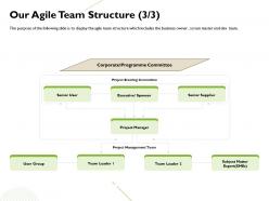 Our agile team structure programme committee ppt powerpoint presentation influencers