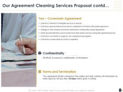Our agreement cleaning services proposal contd ppt powerpoint show