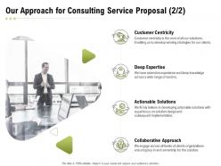 Our approach for consulting service proposal ppt powerpoint presentation slides sample