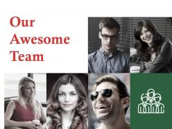 Our awesome team ppt professional example