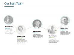 Our best team introduction a543 ppt powerpoint presentation slides designs