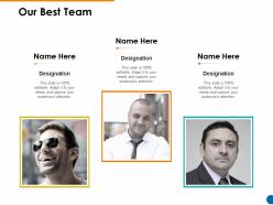 Our best team introduction f736 ppt powerpoint presentation slides elements