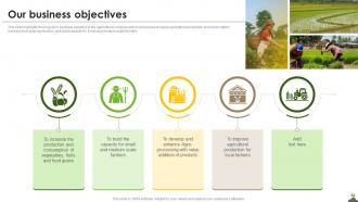 Our Business Objectives Agriculture Company Profileppt Powerpoint Presentation File Designs
