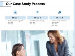 Our case study process checklist ppt powerpoint presentation model influencers