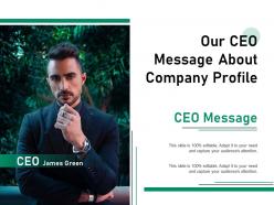 Our ceo message about company profile