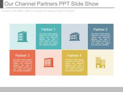 Our channel partners ppt slide show