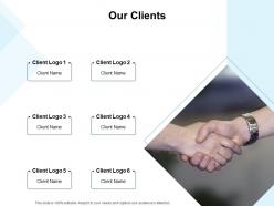 Our clients opportunity ppt powerpoint presentation portfolio icon