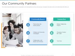 Our community partners donors fundraising pitch ppt microsoft