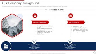 Our Company Background Loan Collection Process Improvement Plan