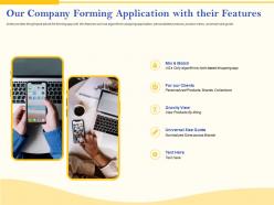 Our company forming application with their features angel investor ppt introduction