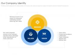 Our company identity b2b sales process consulting ppt ideas