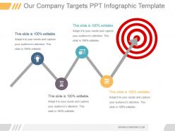 Our company targets ppt infographic template