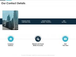 Our contact details digital health technology investor funding elevator ppt file