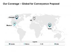Our coverage global for conveyance proposal ppt powerpoint presentation layout