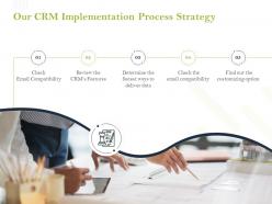 Our crm implementation process strategy ppt powerpoint presentation good
