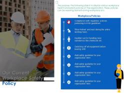 Our current workplace safety policy ppt powerpoint presentation outline images