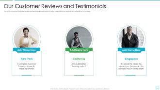 Our customer reviews and testimonials travel and tourism startup company
