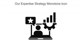 Our Expertise Strategy Monotone Icon In Powerpoint Pptx Png And Editable Eps Format