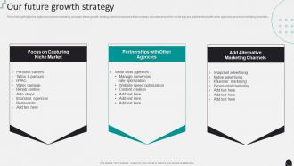 Our Future Growth Strategy Internet Marketing Company Profile Ppt Introduction