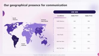 Our Geographical Presence For Communication Decentralized Money Investment Playbook