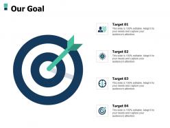 Our goal arrow a502 ppt powerpoint presentation infographics pictures