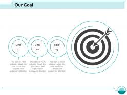 Our goal arrow competition ppt slides design templates