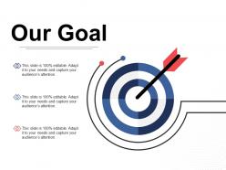 Our goal arrow ppt inspiration design inspiration