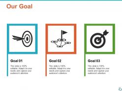 Our goal arrow ppt show infographic template