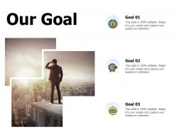 Our goal arrow success a835 ppt powerpoint presentation gallery grid