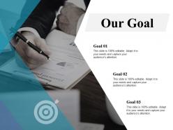 Our goal arrows c334 ppt powerpoint presentation layouts samples