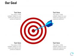 Our goal arrows l812 ppt powerpoint presentation infographics slides