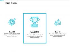 Our goal arrows management c659ppt powerpoint presentation portfolio design ideas