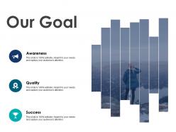 Our goal awareness success f46 ppt powerpoint presentation styles grid