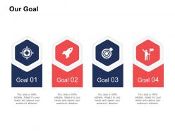 4978438 style essentials 2 our goals 4 piece powerpoint presentation diagram infographic slide